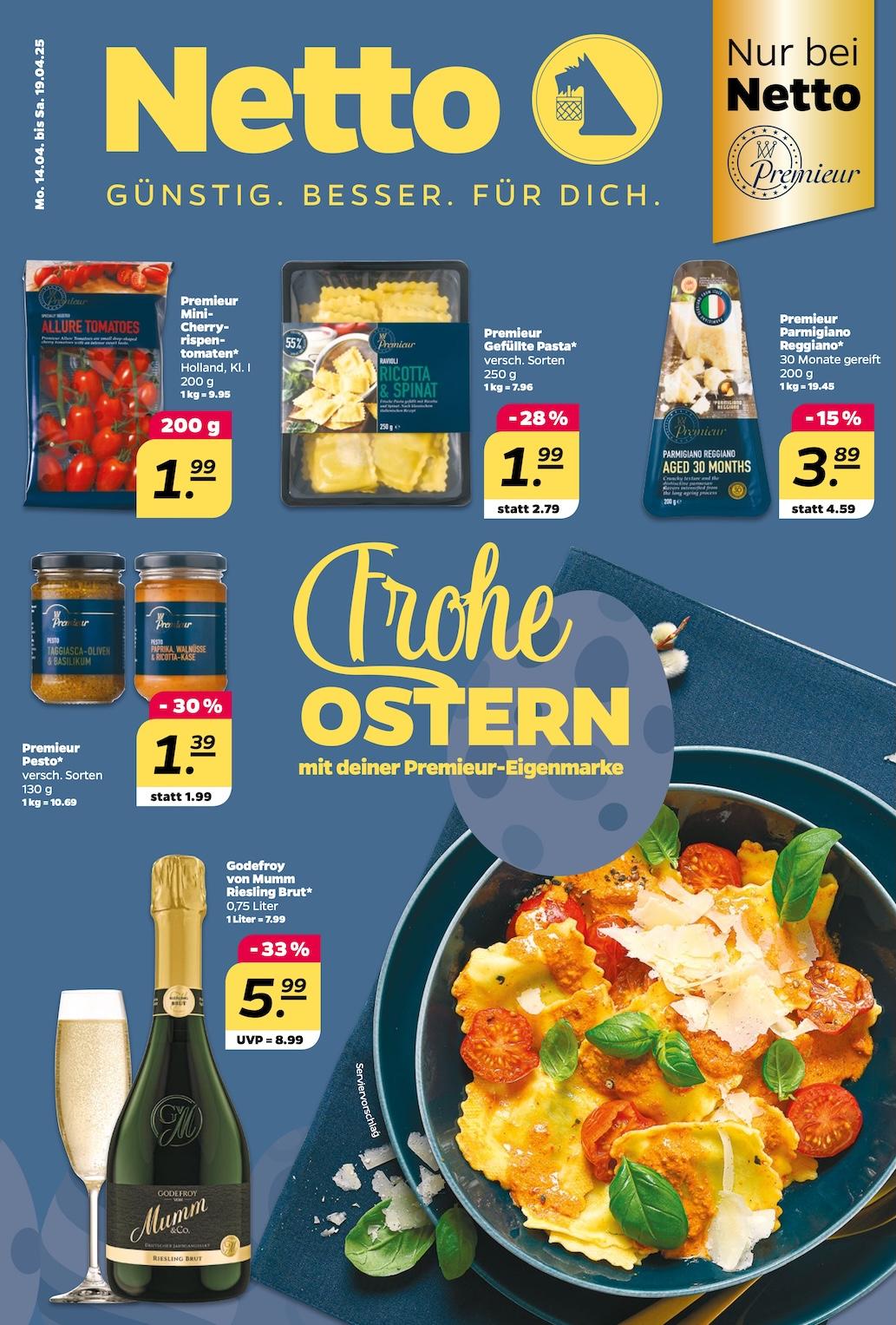 Netto Aktueller Prospekt ab Montag - Ostern Seite 1