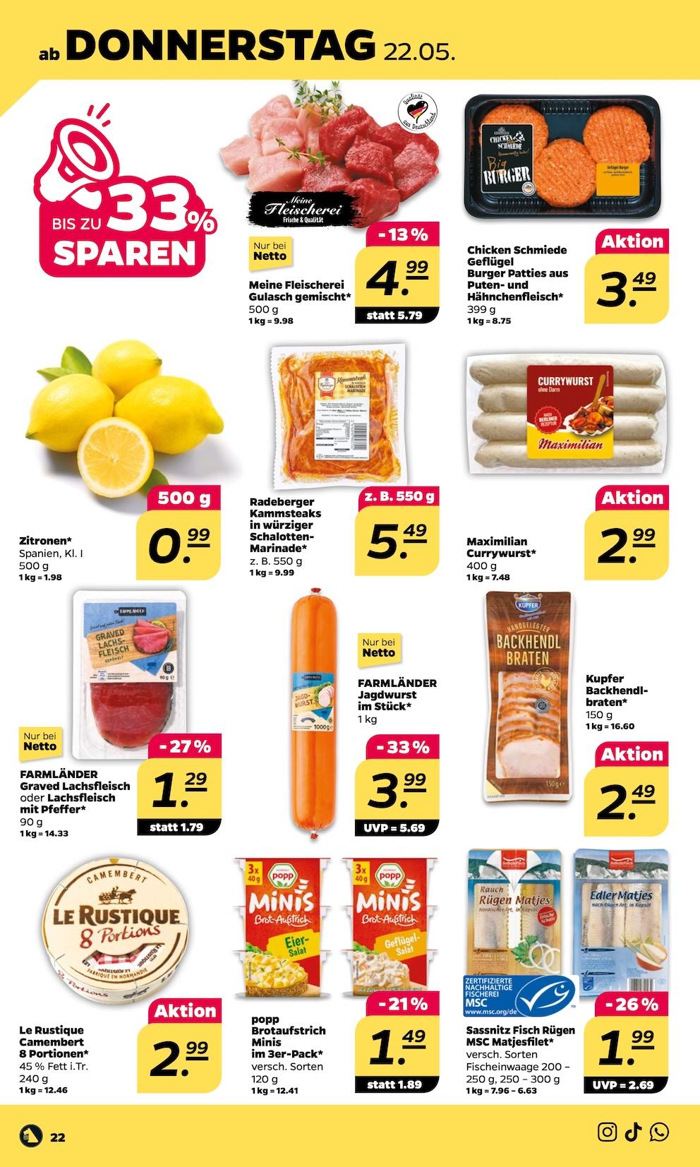 Netto Aktueller Prospekt ab Montag Seite 22