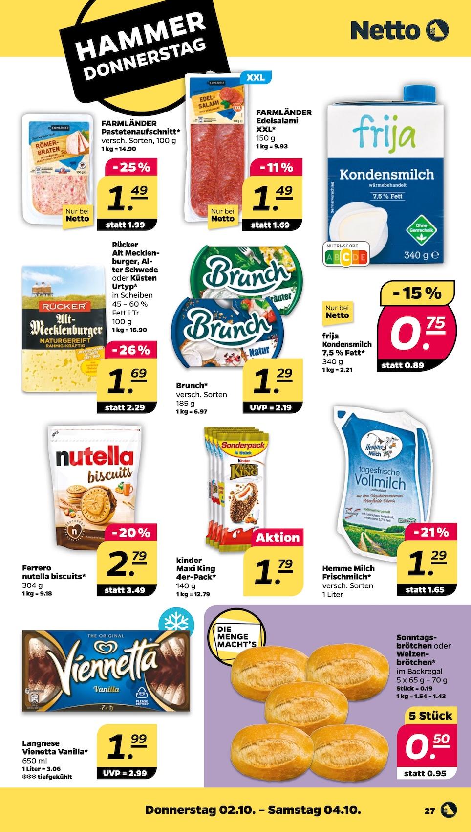Netto Aktueller Prospekt ab Montag Seite 27