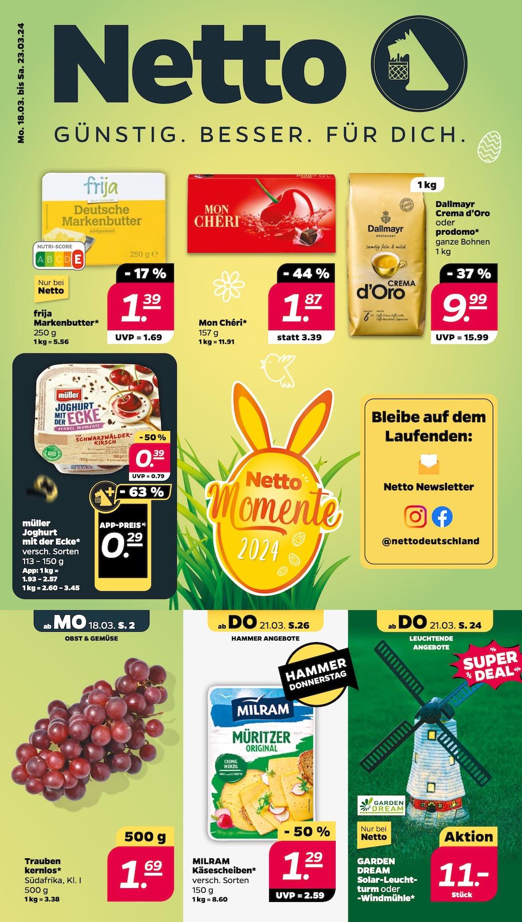 Netto Aktueller Prospekt ab Montag Seite 1