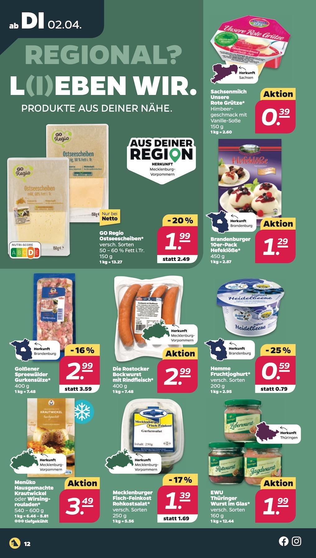 Netto Aktueller Prospekt ab Dienstag Seite 12