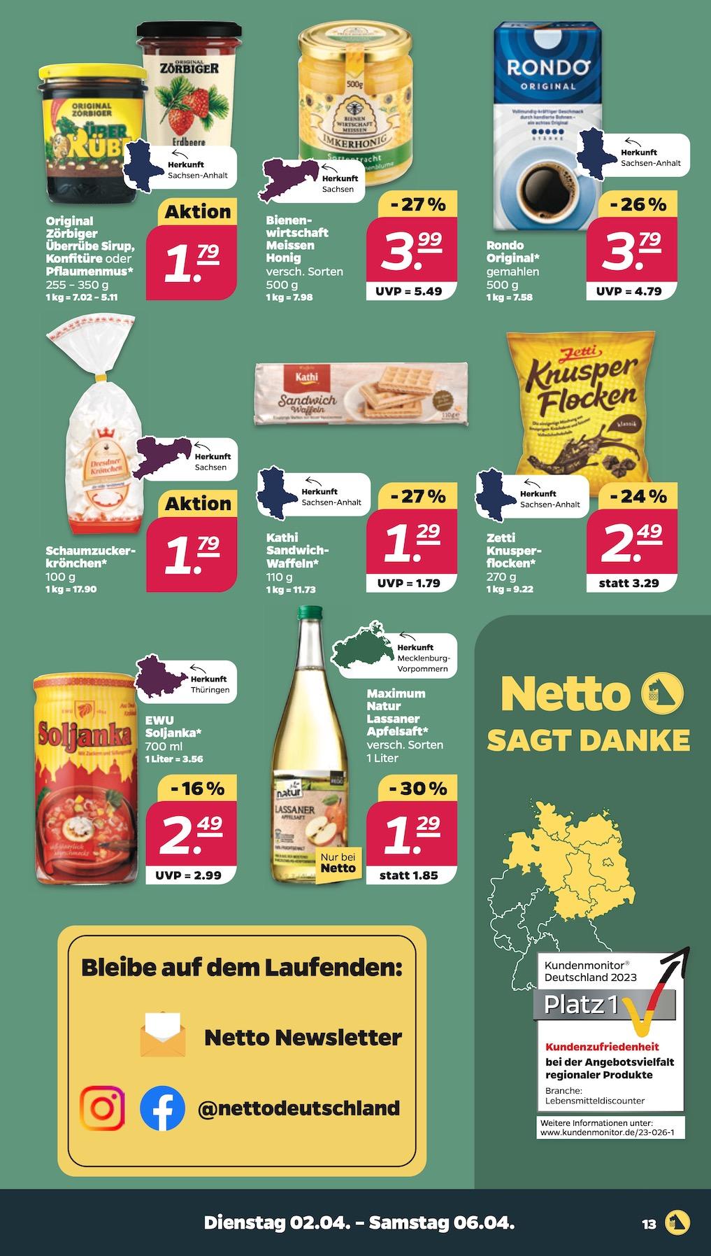 Netto Aktueller Prospekt ab Dienstag Seite 13