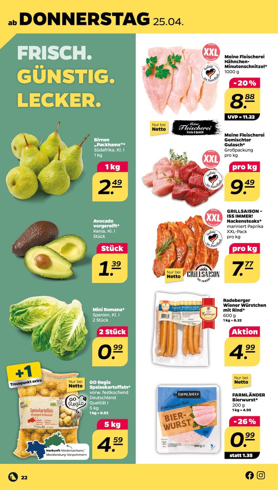 Netto Aktueller Prospekt ab Montag Seite 22