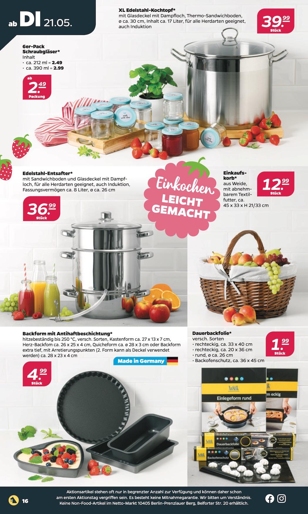 Netto Aktueller Prospekt ab Dienstag Seite 16