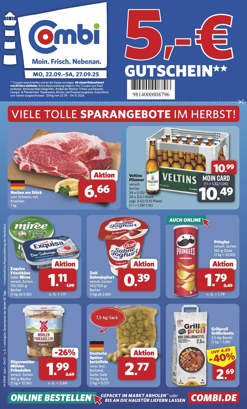 Combi Aktueller Prospekt ab Montag Prospekt Vorschau
