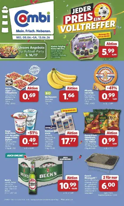 Combi Aktueller Prospekt ab Montag Prospekt Vorschau