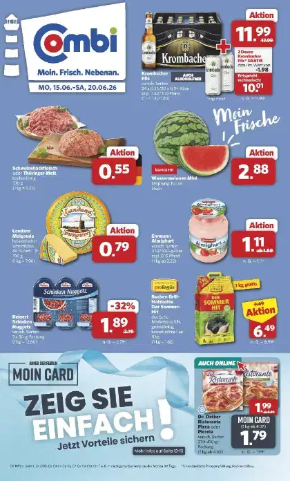 Combi Aktueller Prospekt ab Montag Prospekt Vorschau