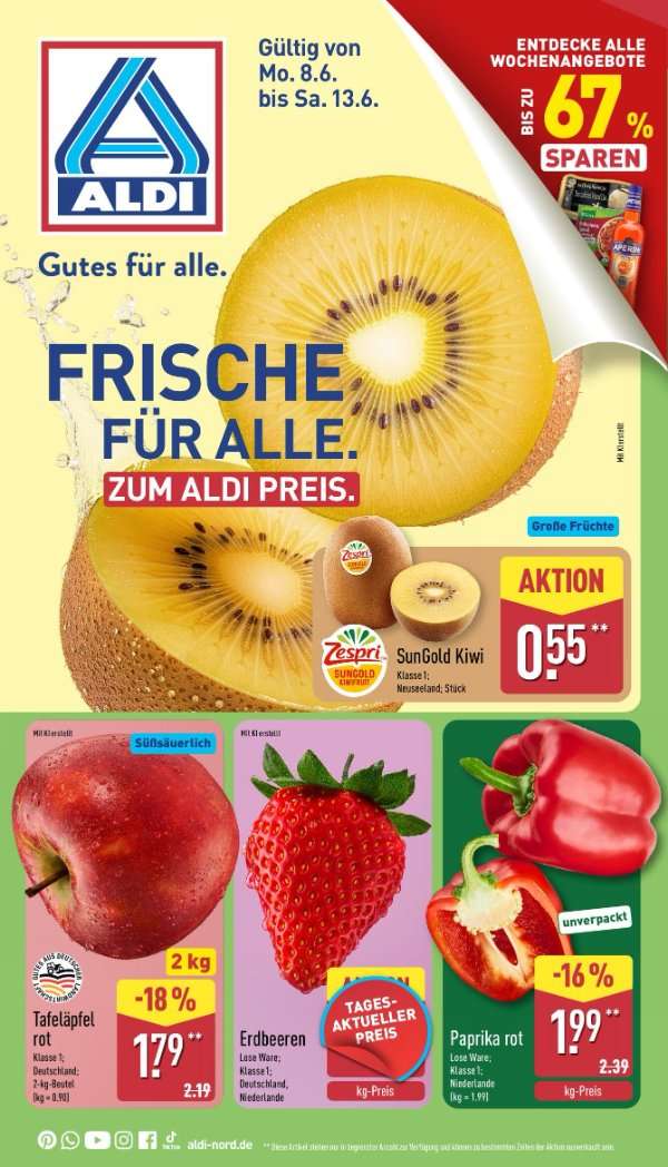 Aldi Aldi Nord Prospekt ab Montag Prospekt Vorschau